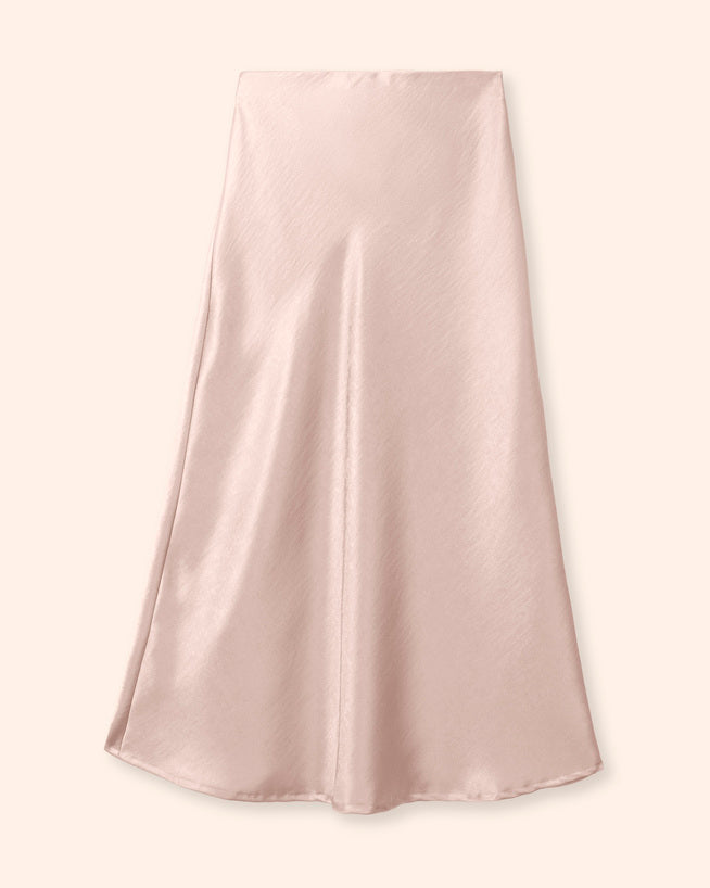 falda-midi-satinada-beige-frontal