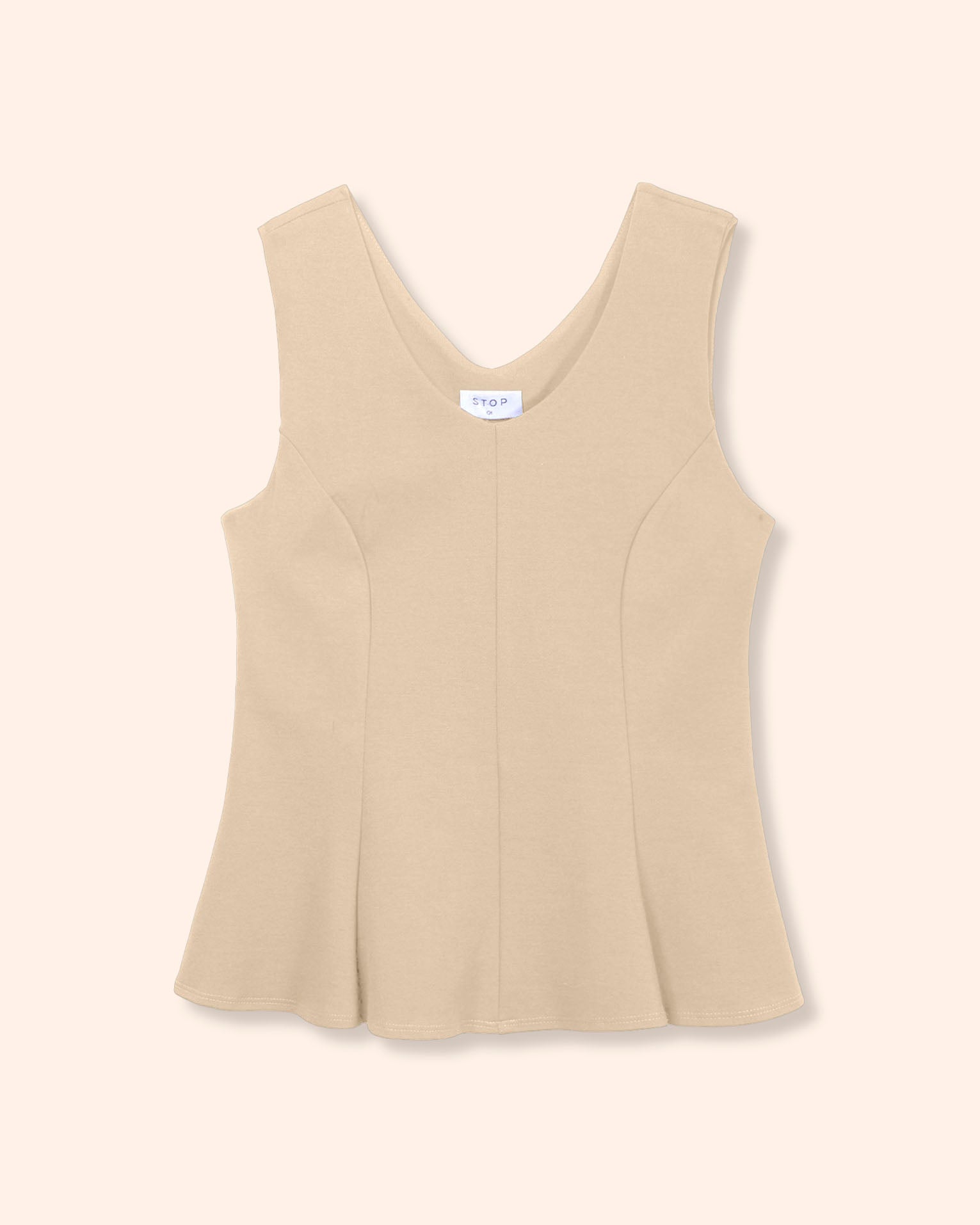 blusa-escote-en-V-khaki