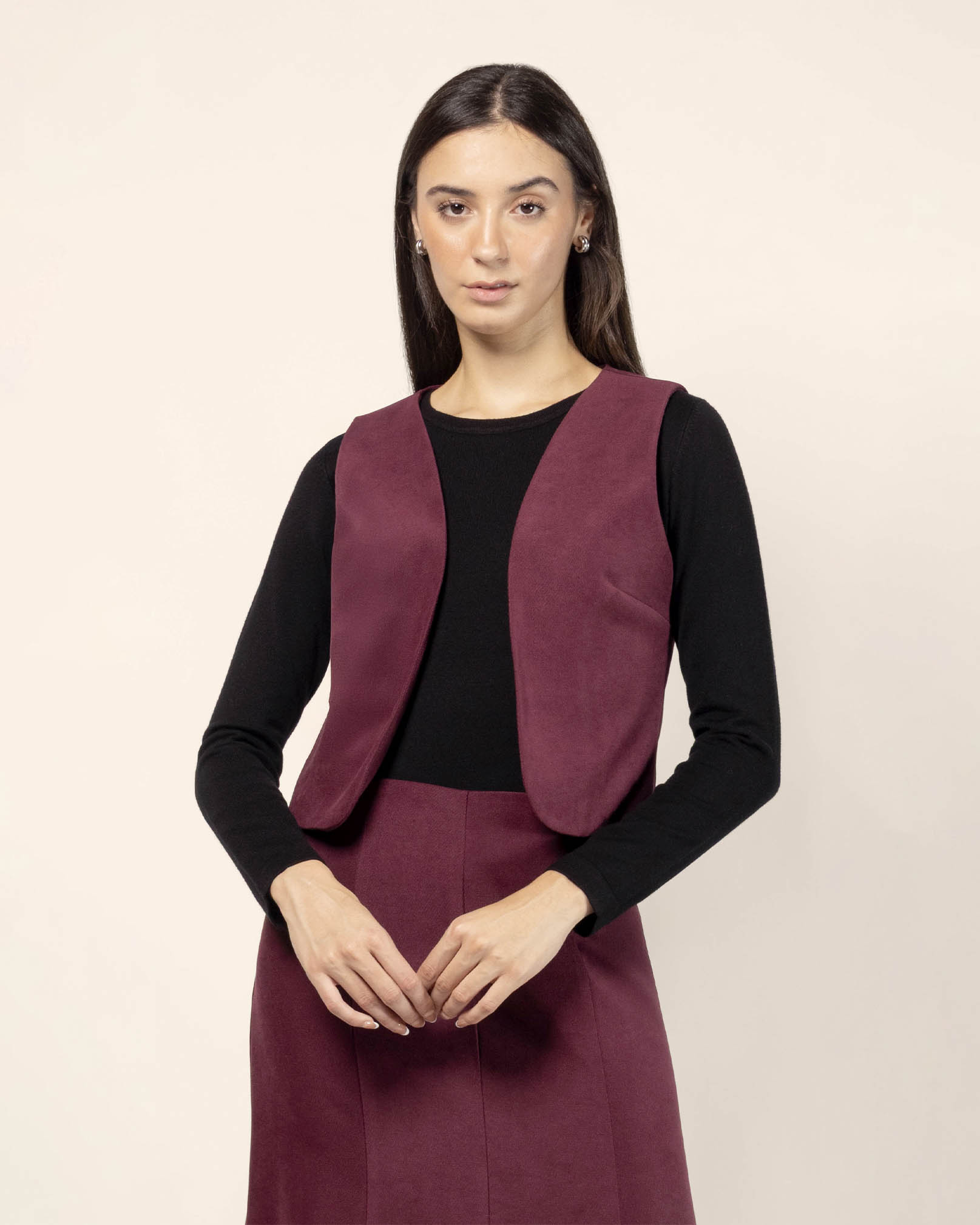 Chaleco corto forrado