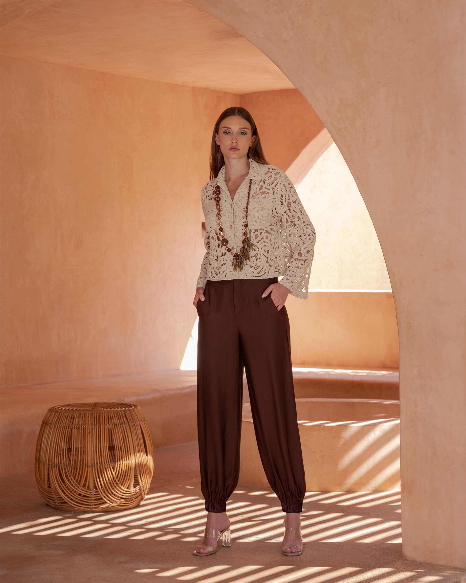 Pantalón globo con elástico