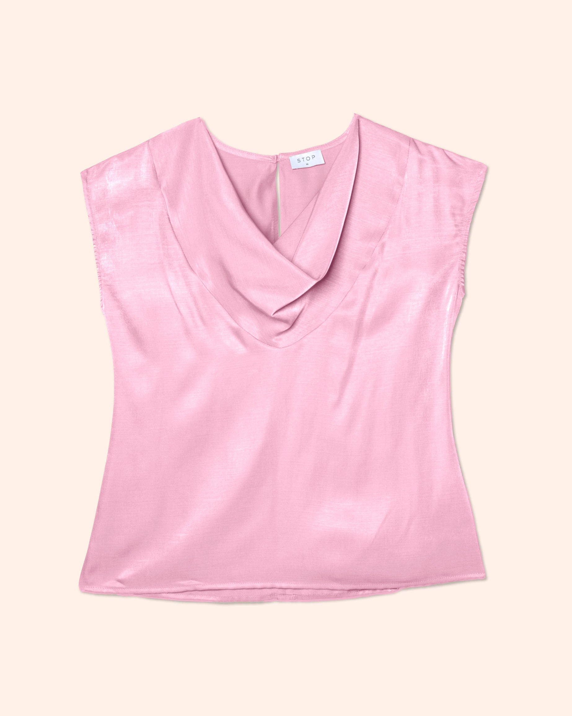 Blusa cuello columpio manga corta