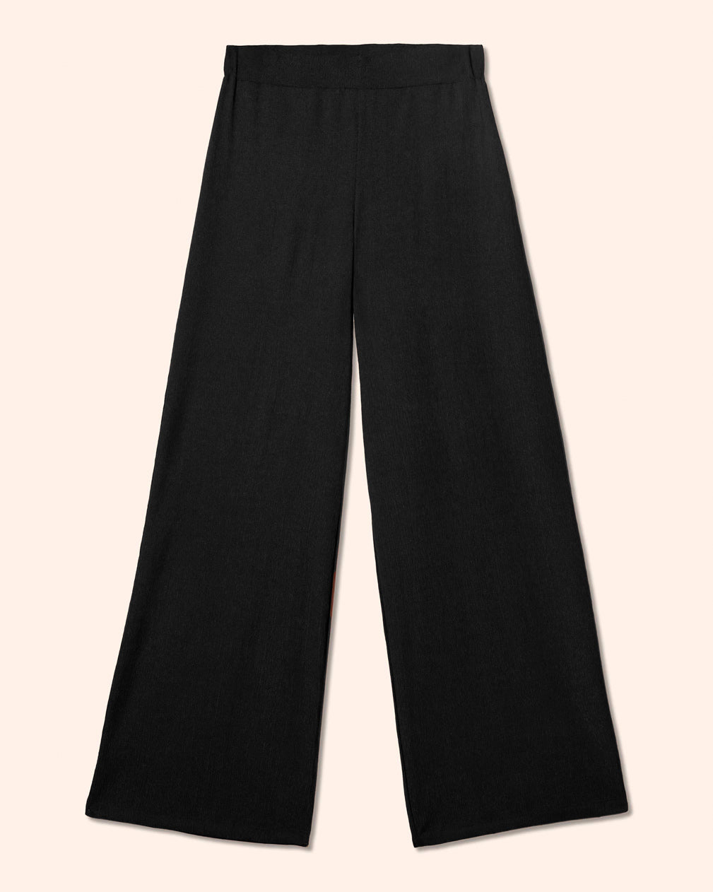 Pantalón pierna amplia tela con textura