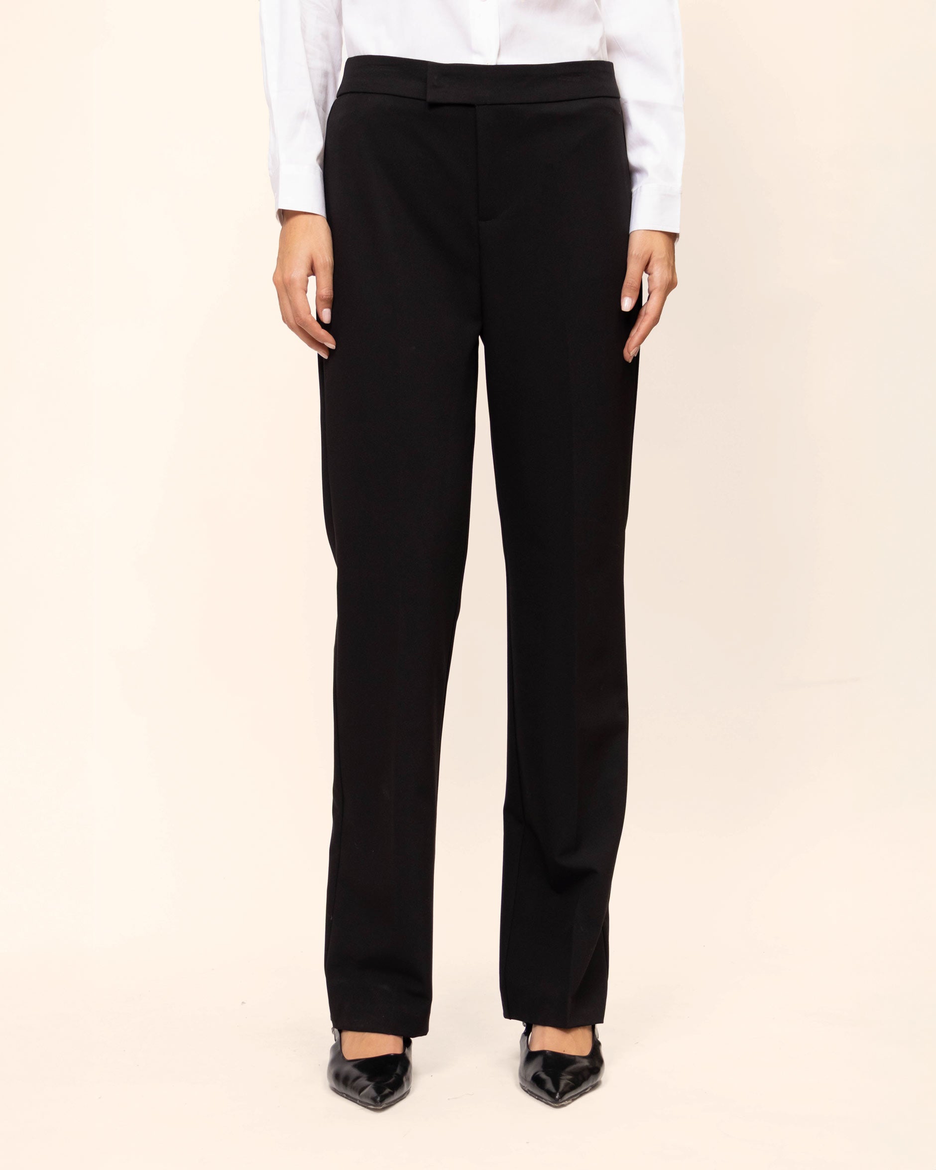 Pantalón recto básico de vestir