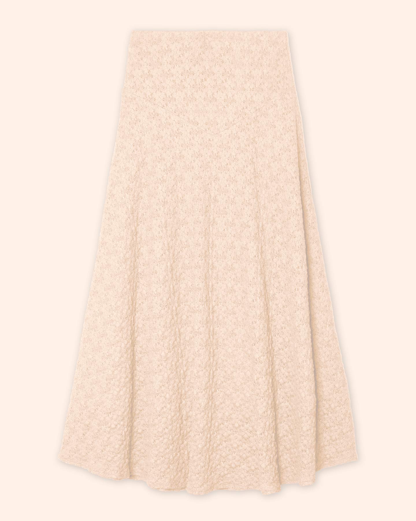 Falda midi de encaje
