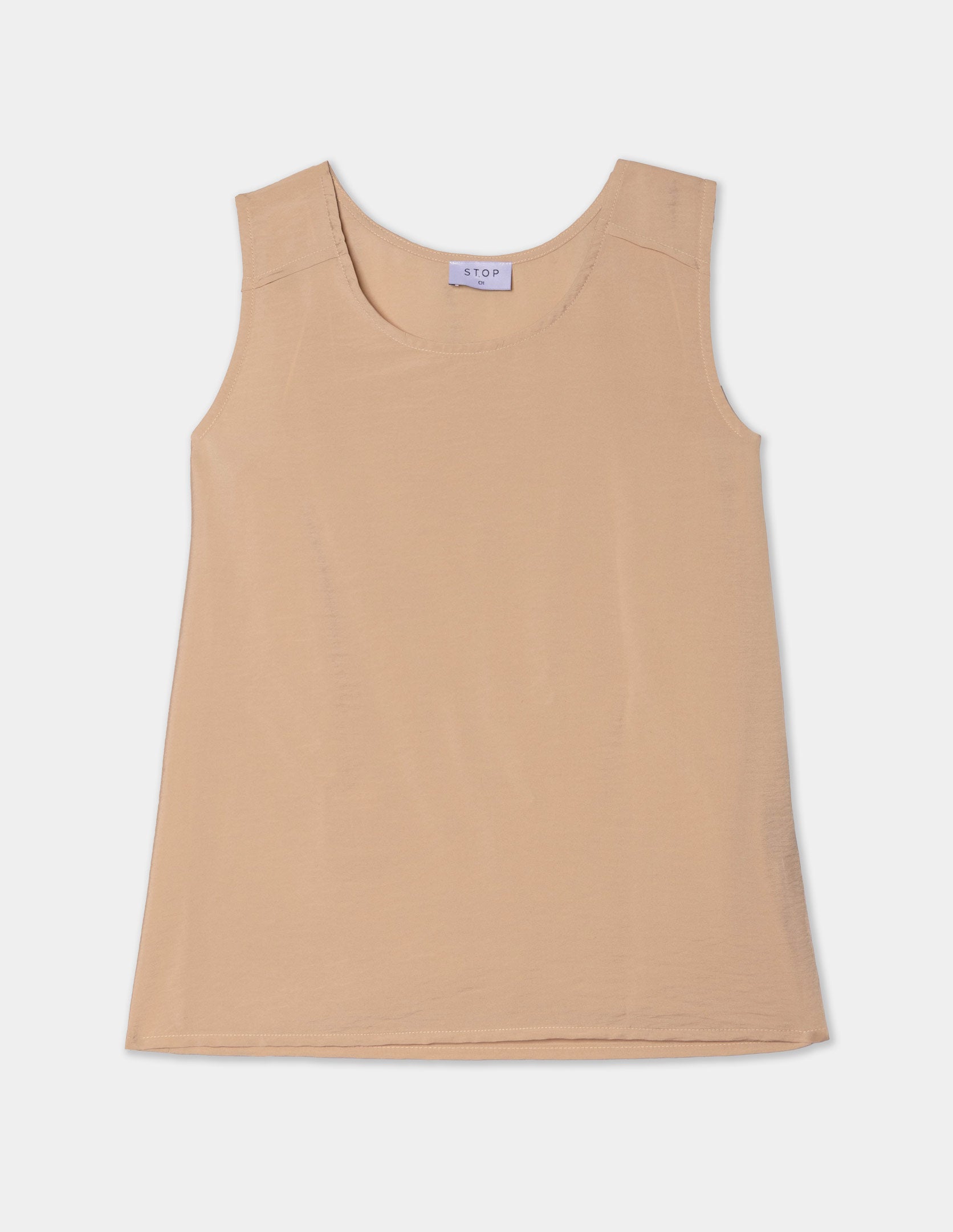 Blusa sin mangas alforza