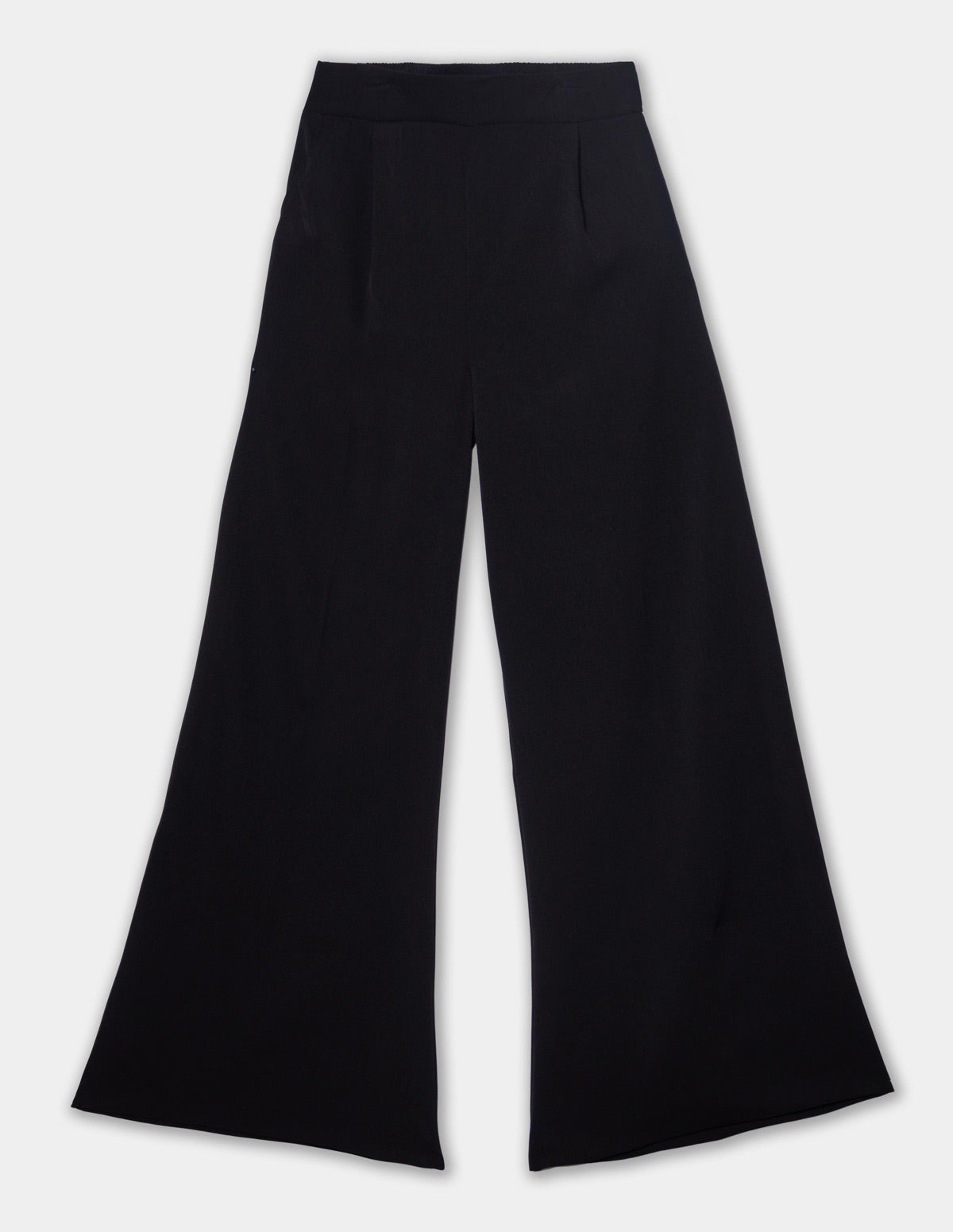 Pantalón pierna amplia elástico espalda