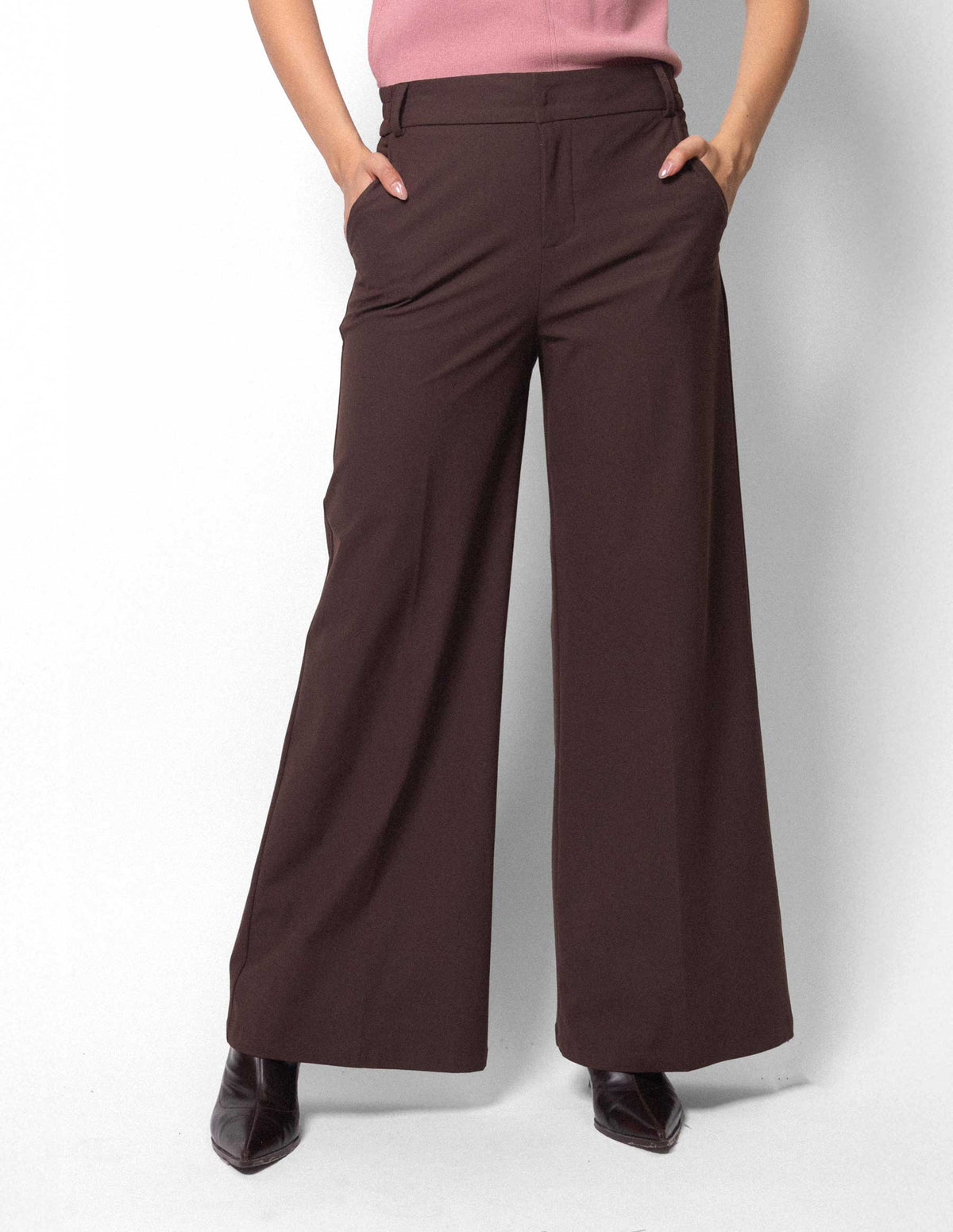 Pantalón amplio elástico costados